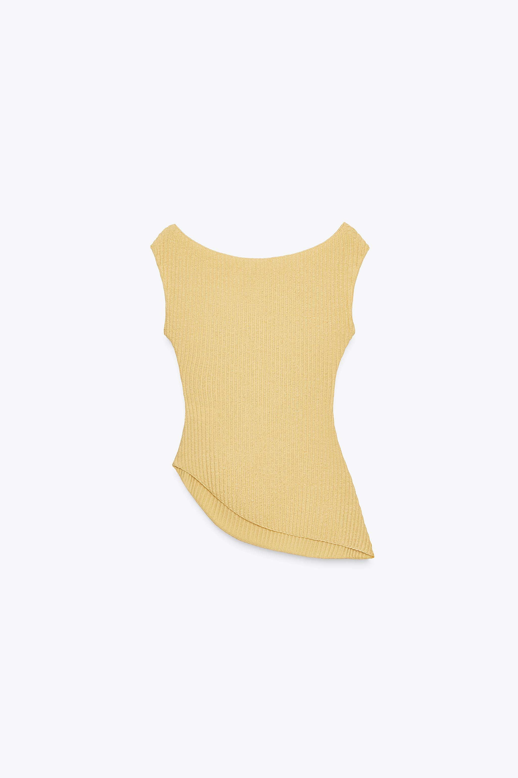 TEXTURED DRAPED TOP | Zara UK