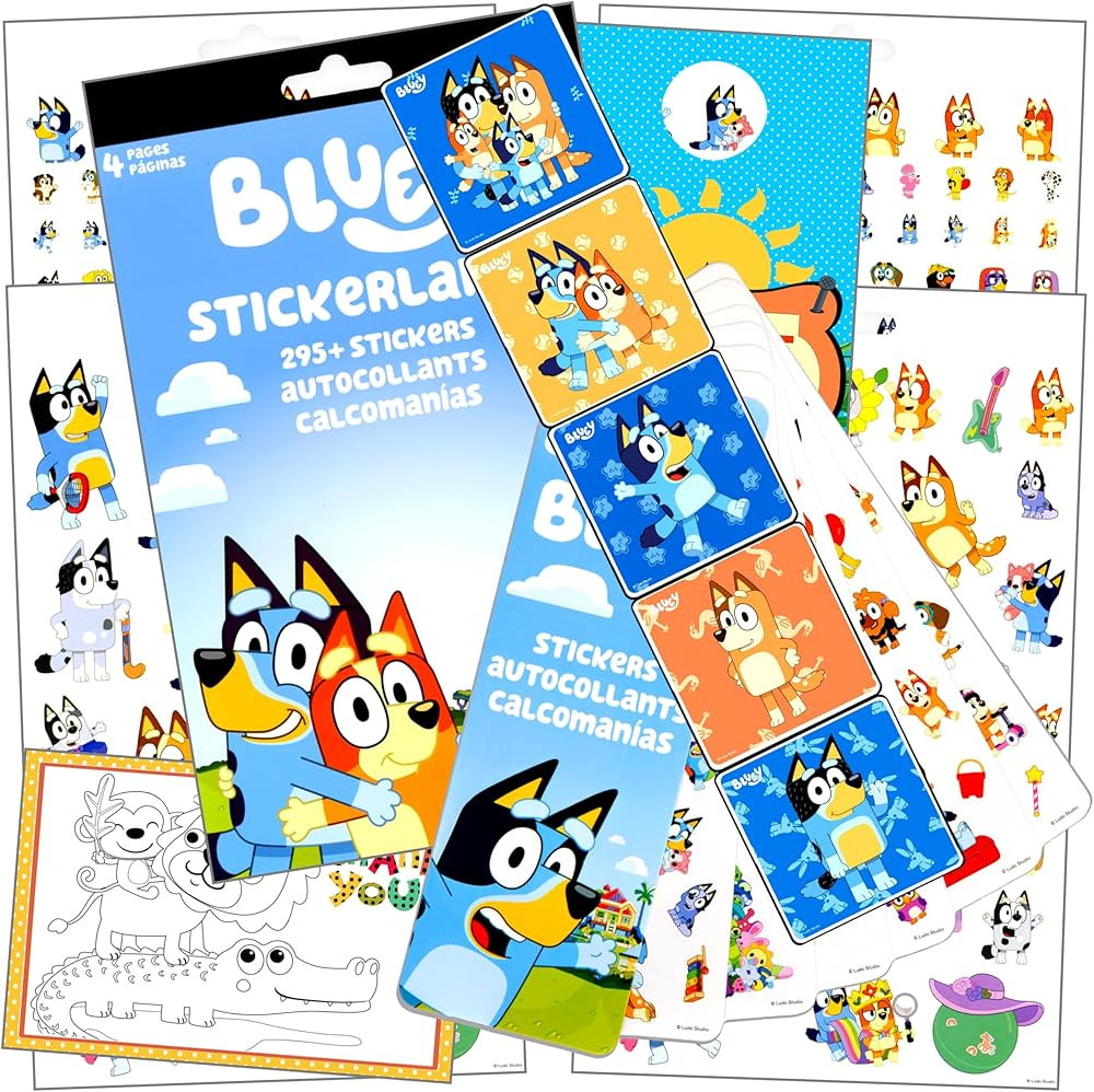 Bluey Stickers for Kids Bundle Includes Bluey Stickers, Reward Stickers, and More | Amazon (US)
