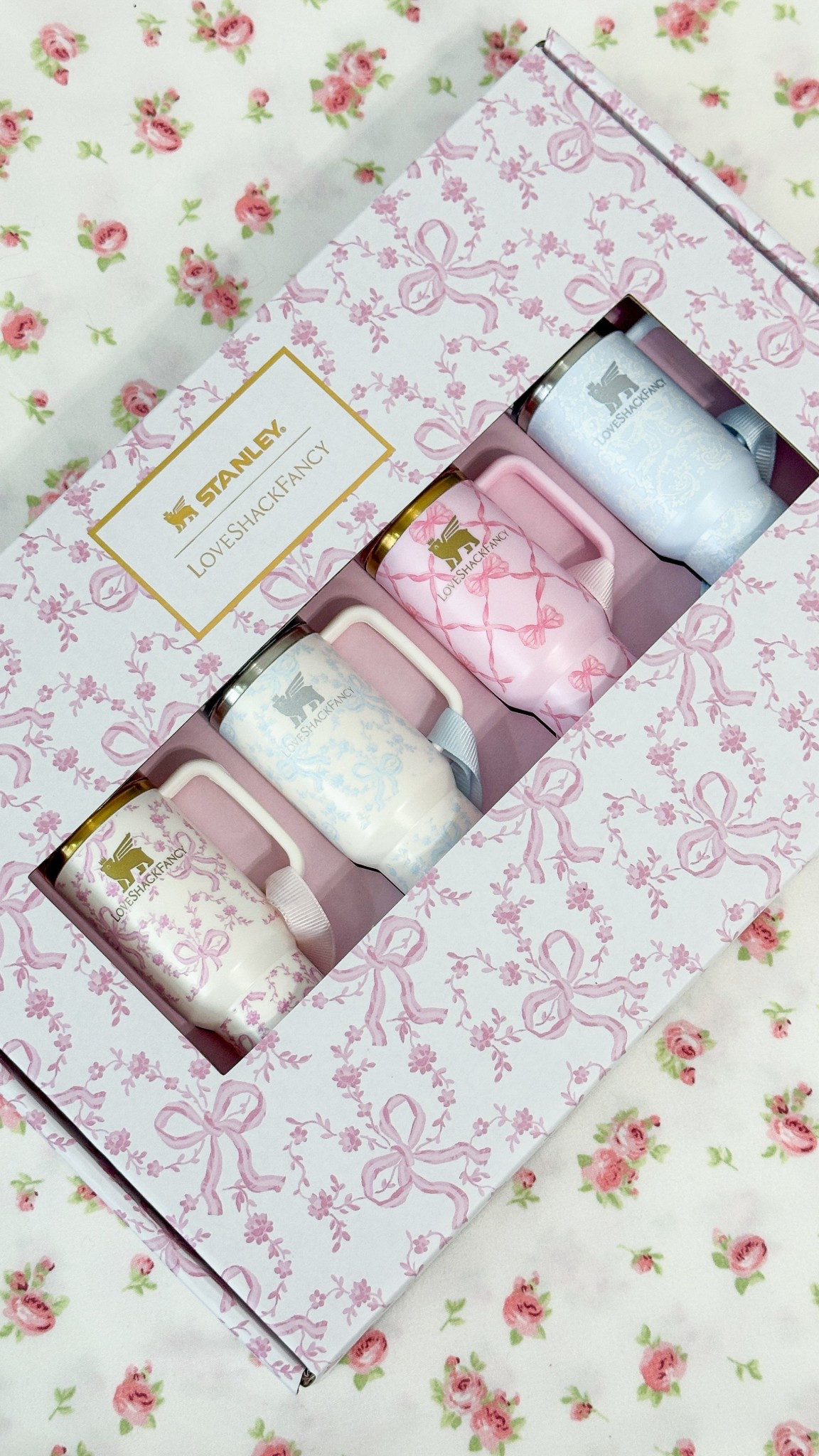 surprised these LoveShackFancy Stanley Christmas ornaments haven’t sold out yet tbh 🎀 (yes they open 👀) definitely turning some into keychains/bag charms! These were just too cute to pass up, they’d make the perfect gift toppers 💕 

#LTKSeasonal #LTKGiftGuide #LTKHoliday