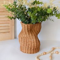 Woven Wavy Vase For Dried Flower | Etsy (US)