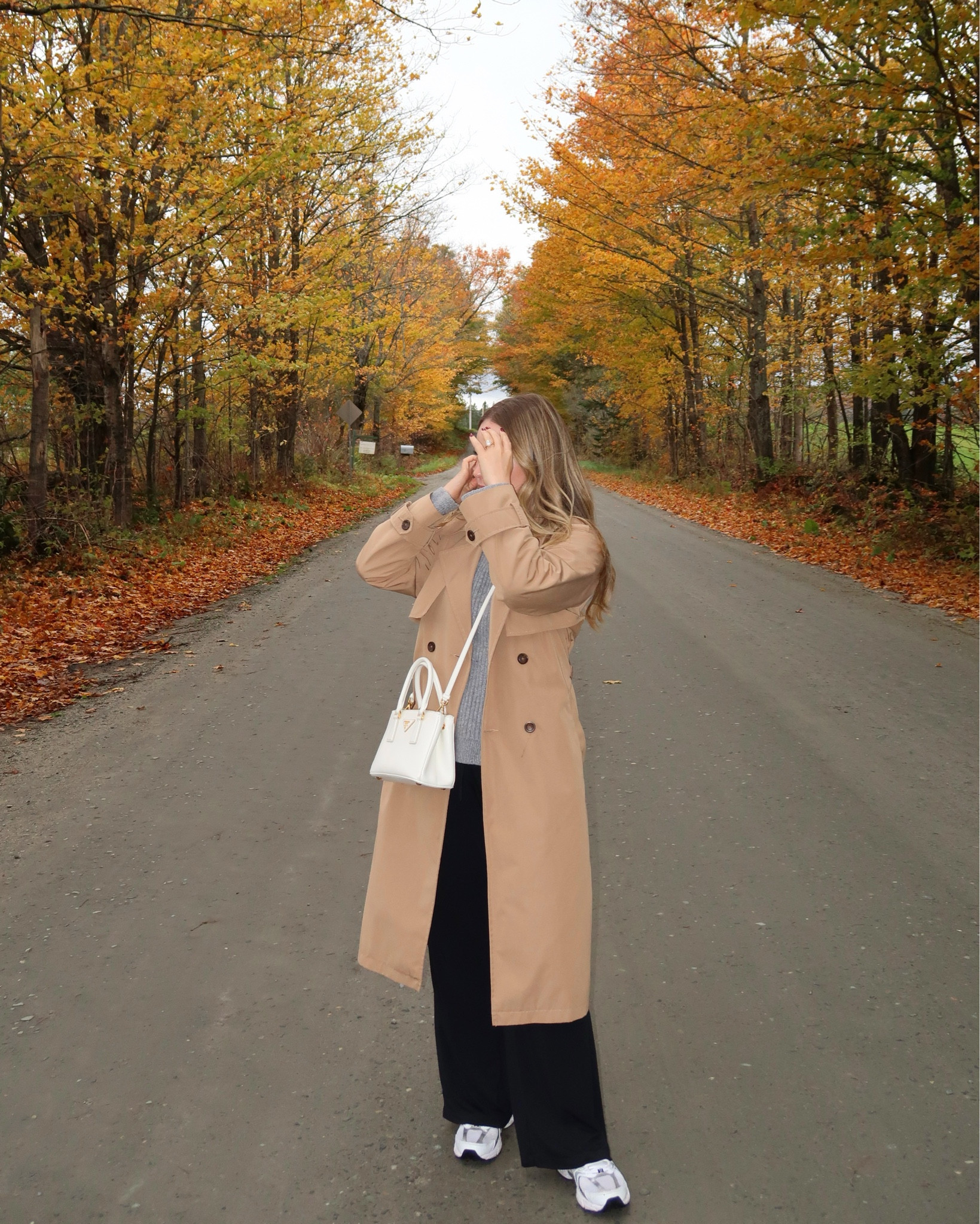 XS in trench, small in pants, sweater and t-shirt, sneakers TTS, bag size mini

#LTKSeasonal #LTKTravel #LTKItBag