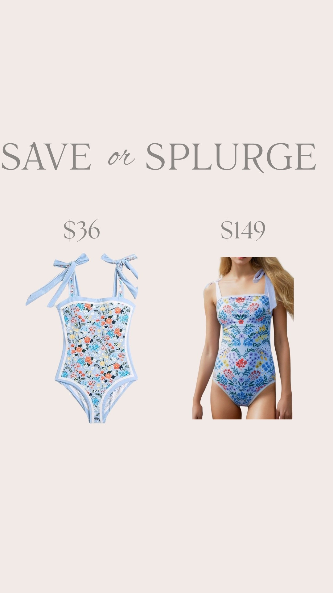 Save vs splurgee

#LTKTravel #LTKSwim