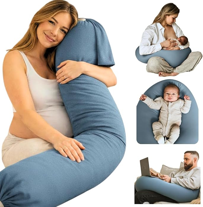 Pregnancy Pillow 5-in-1 |Adjustable Shape, Cooling Fabric| Beanbag Style Microbead, O-Shape for N... | Amazon (US)