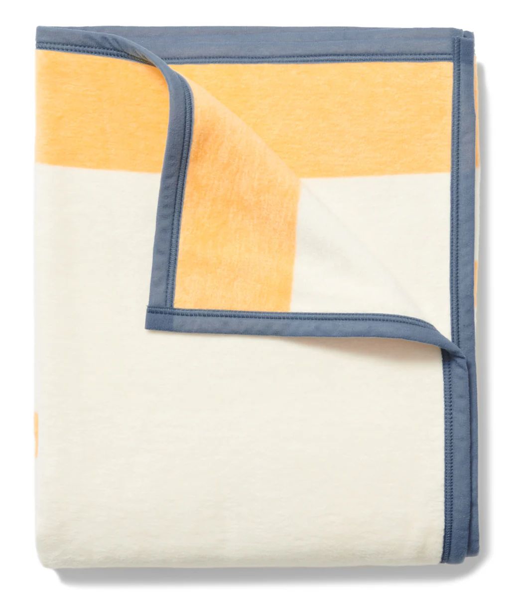 Madaket Stripe Yellow Blanket | ChappyWrap