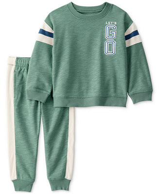 Toddler Boys 2-Pc. French Terry Sweatshirt & Pull-On Joggers Set | Macy's