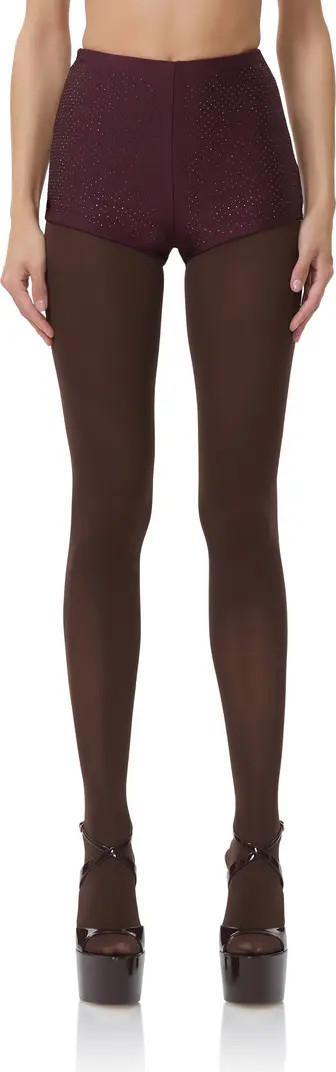 AFRM Yves Rhinestone Jersey Shorts | Nordstrom | Nordstrom