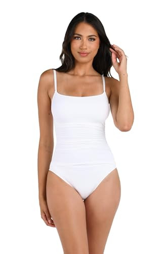 La Blanca Women's One Piece Swimsuit Island Goddess Shirred Side Women's Bathing Suit | Amazon (US)