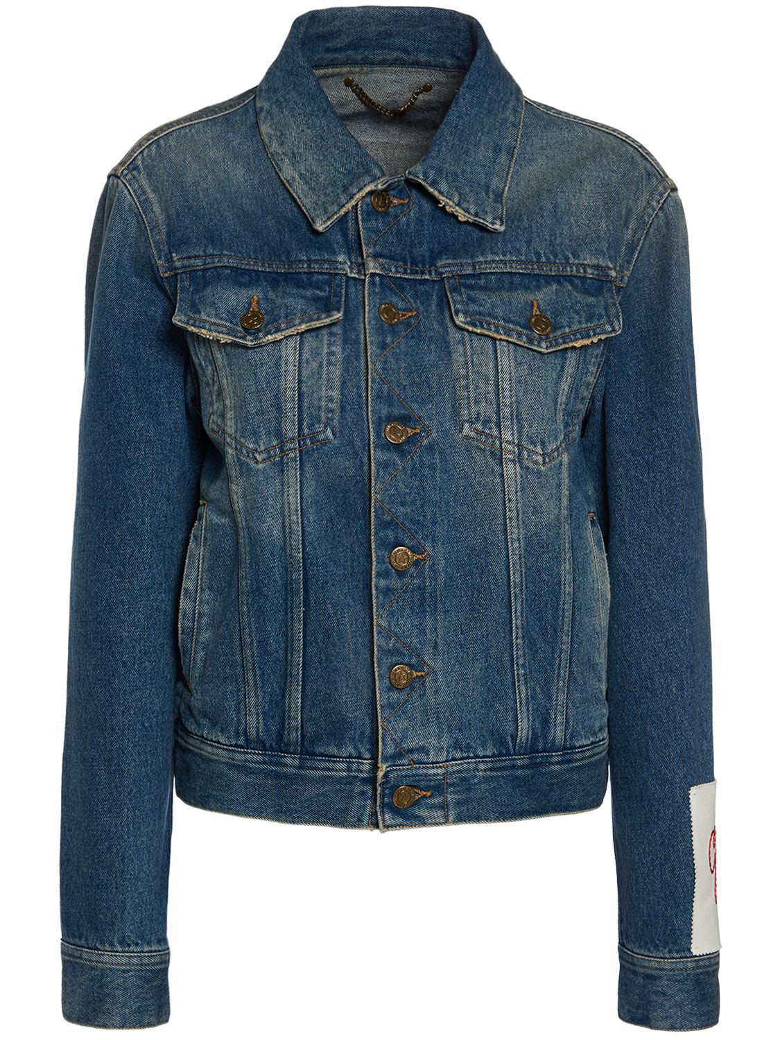 Golden Stone Washed Denim Jacket | Luisaviaroma