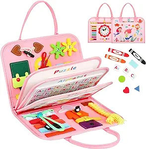 8 in 1 Toddler Busy Board for 1 Years Old, Montessori Toy Busy Book for Toddlers 1-3 Educational ... | Amazon (US)