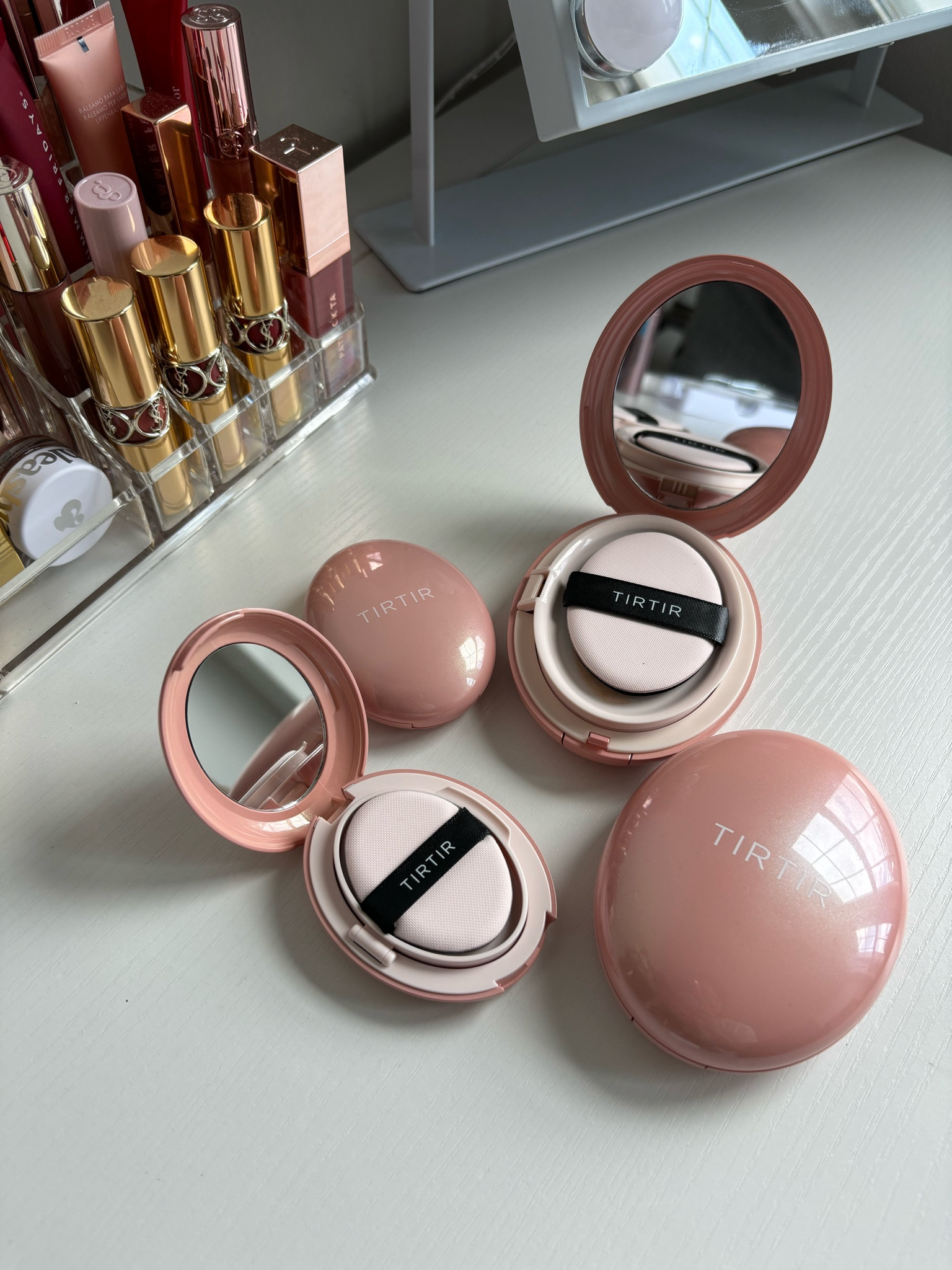 Tirtir Mask Fit All Pink Foundation Cushion 
🎀 semi matte finish
🎀 high coverage for acne 
🎀 perfect for oily skin 
🎀 full and mini size 
🎀 shades only in 17C, 21N, 23N

On sale in Yesstyle and Amazon 
Yesstyle rewards code: ROSYGLOW05 (extra 5% off)

Korean beauty . cushion foundation . foundation for oily skin . high coverage cushion . mini cushion foundation . TIRTIR 

#LTKBeauty #LTKxNSale #LTKSaleAlert