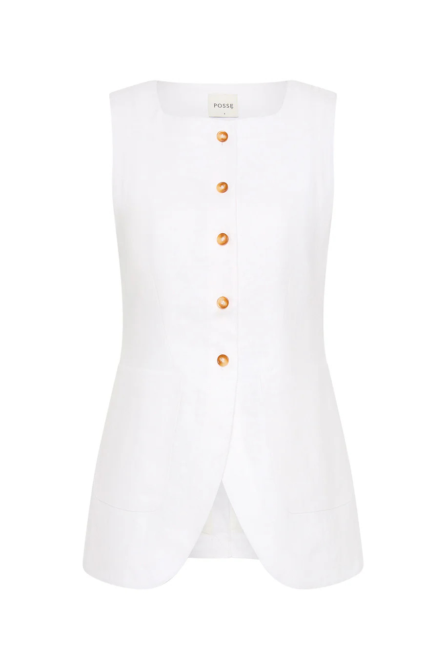 Emma Vest in Ivory | Over The Moon