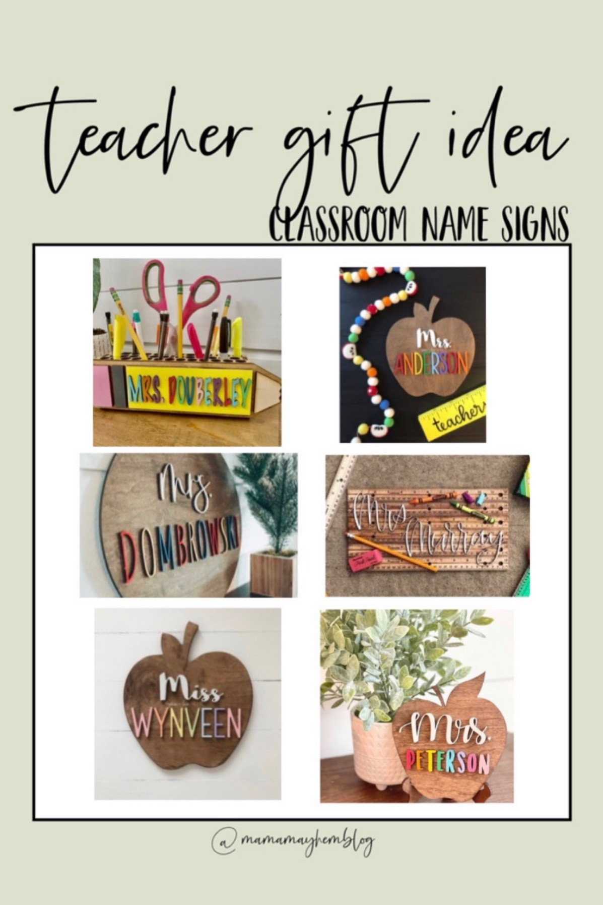Teacher gift idea //  Teacher Name Signs

#LTKSeasonal #LTKkids #LTKGiftGuide