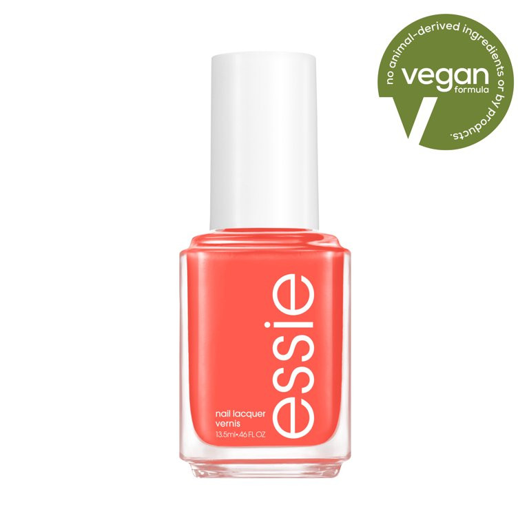 essie salon-quality nail polish, 8-free vegan, midtone coral, Check In To Check Out, 0.46 fl oz | Walmart (US)