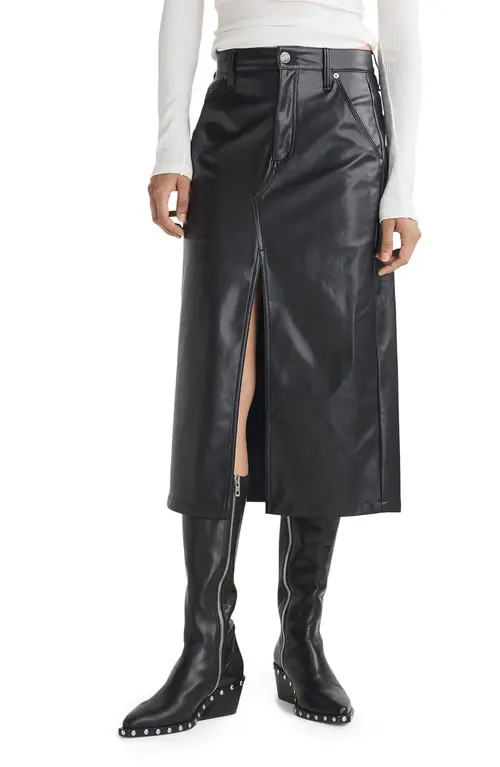 Sid Faux Leather Midi Pencil Skirt | Nordstrom