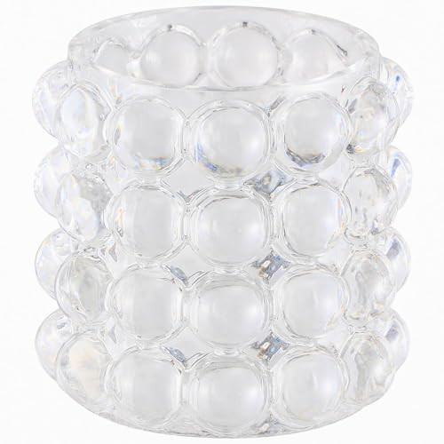 MARTAGE Glass Bubble Vase, Clear Vase for Flowers, Small Glass Vases, Flower Short Vases for Living Room, Bedroom, Dinning Table, Office, Wedding, Table, Centerpieces, 5.5 Inches | Amazon (US)