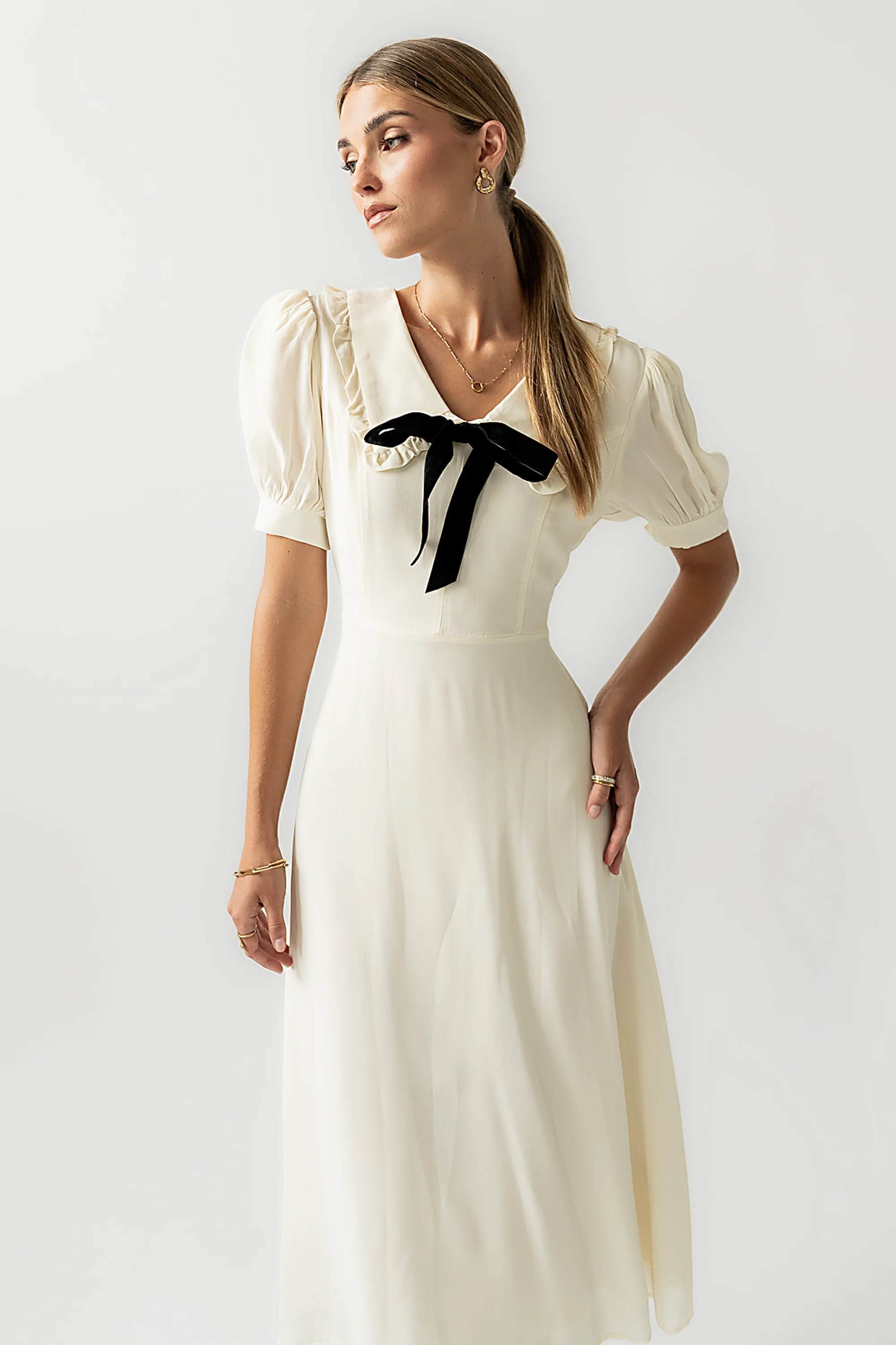 Maren Collared Midi Dress | Böhme US