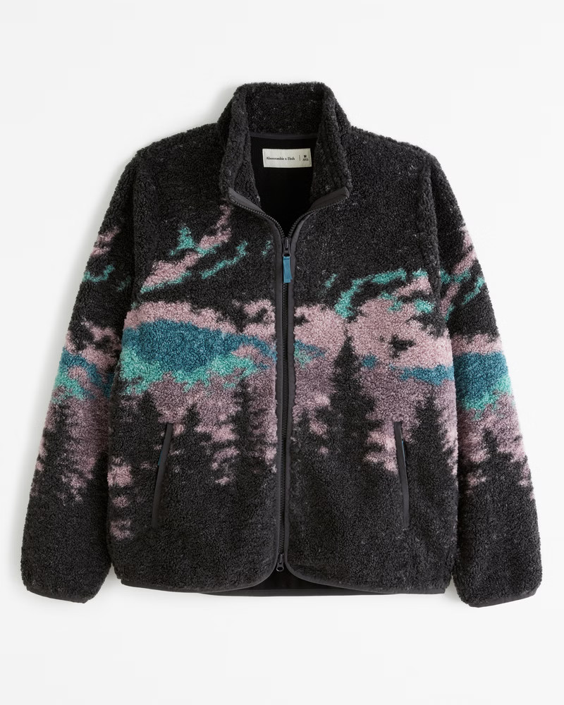 Scenic Sherpa Full-Zip Jacket | Abercrombie & Fitch (US)