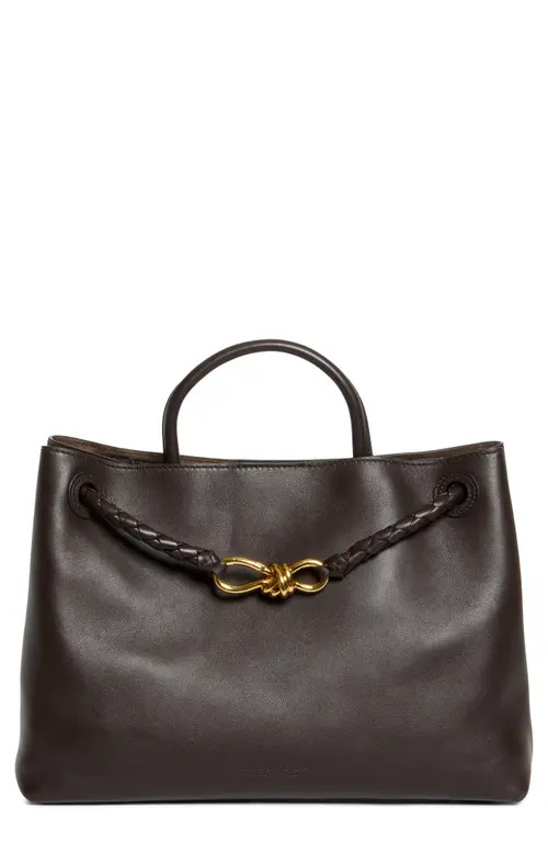 Bottega Veneta Medium Andiamo Leather Shoulder Bag in 2190 Fondant-M Brass at Nordstrom | Nordstrom