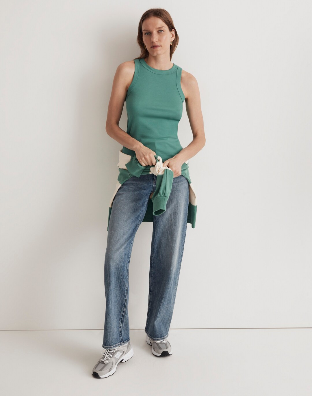 Supima&reg; Rib Cutaway Tank | Madewell