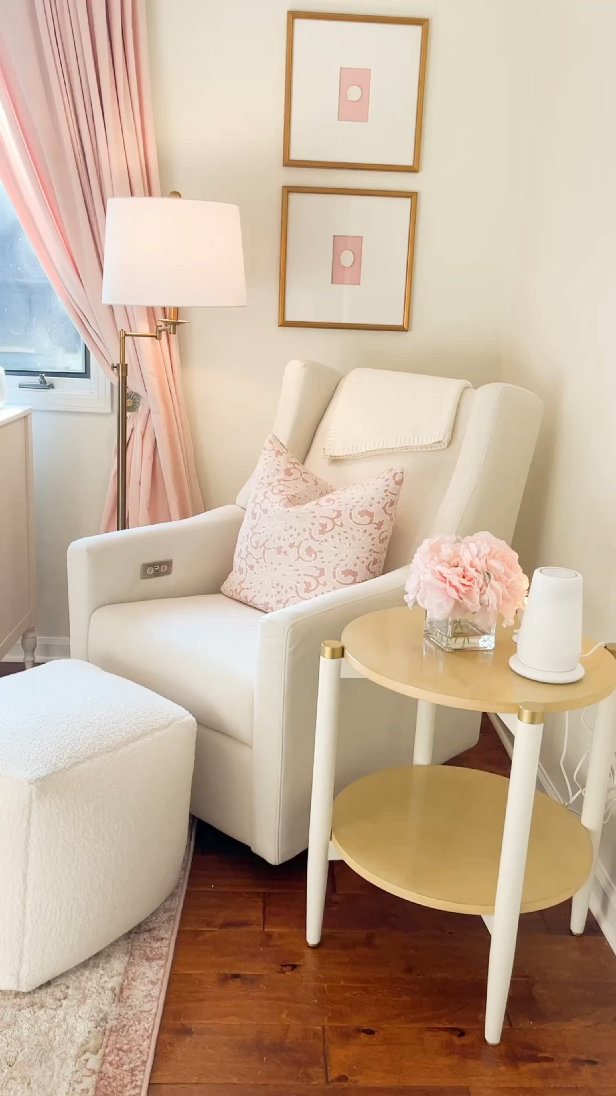 Corner nursery details 💓 we absolutely love this nursery glider/recliner. 

#LTKbaby #LTKbump #LTKfamily