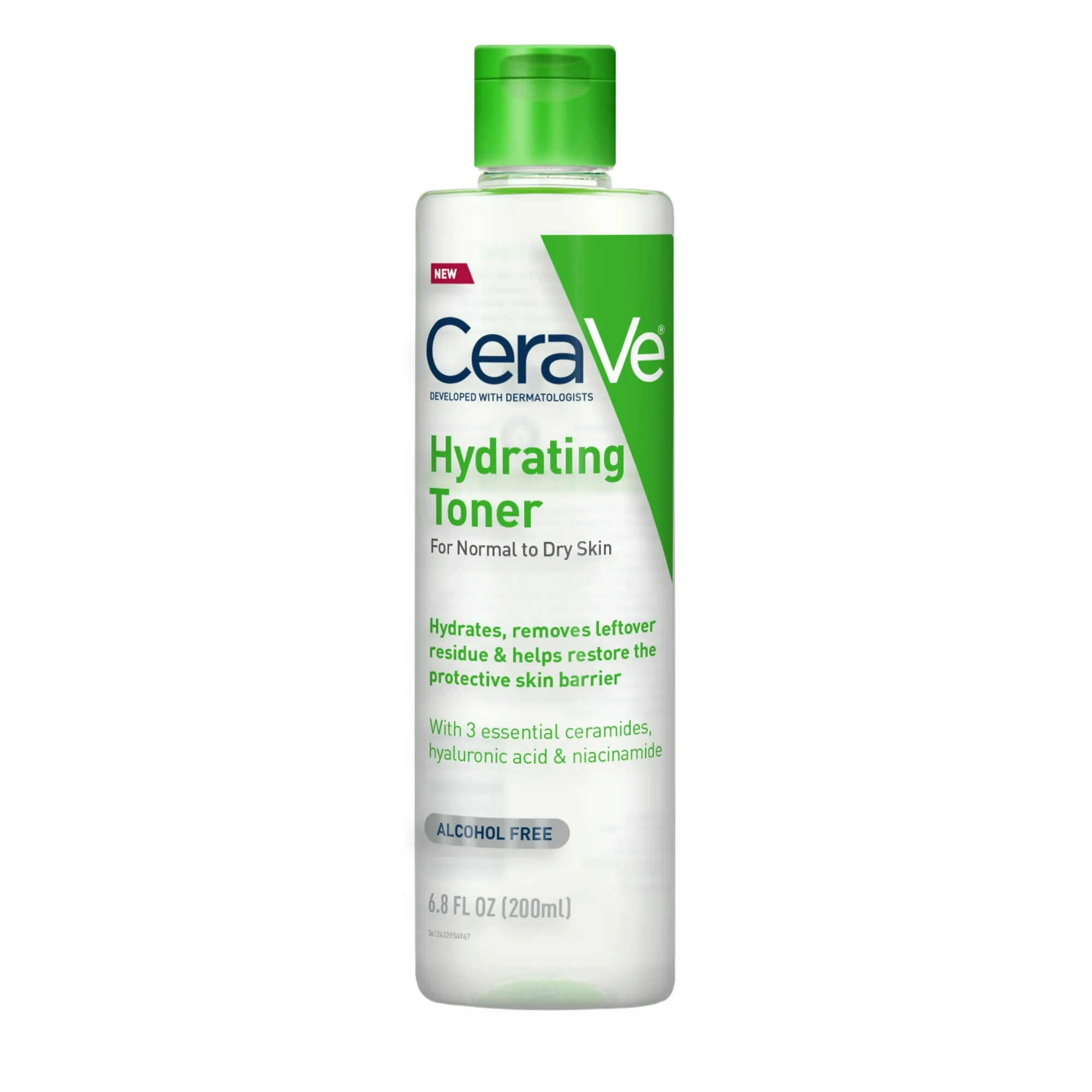 PR CeraVe Hydrating Facial Toner, Alcohol Free Toner for Normal to Dry Skin 6.8 fl oz | Walmart (US)