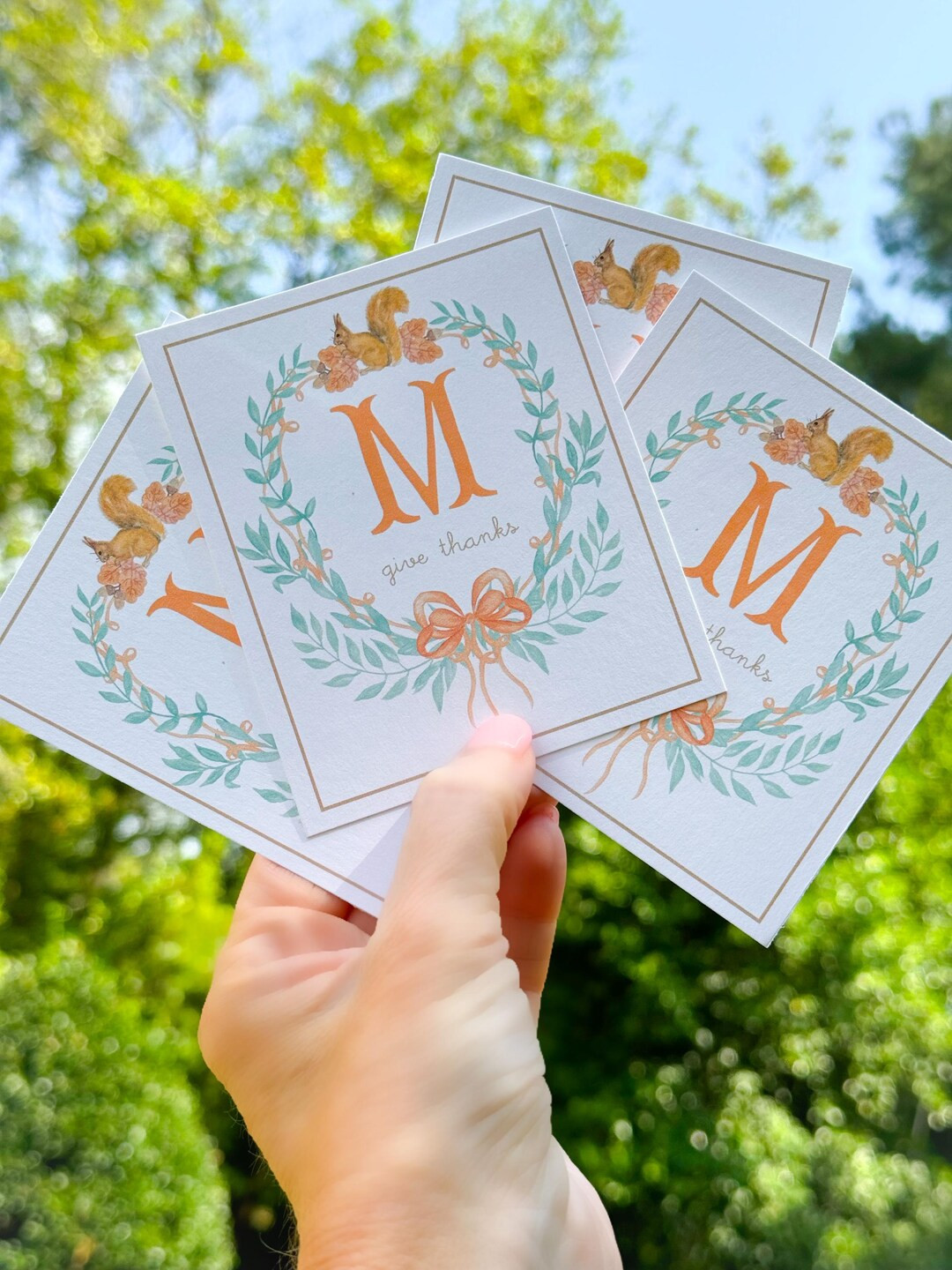 Squirrel Give Thanks Tags - Etsy | Etsy (US)