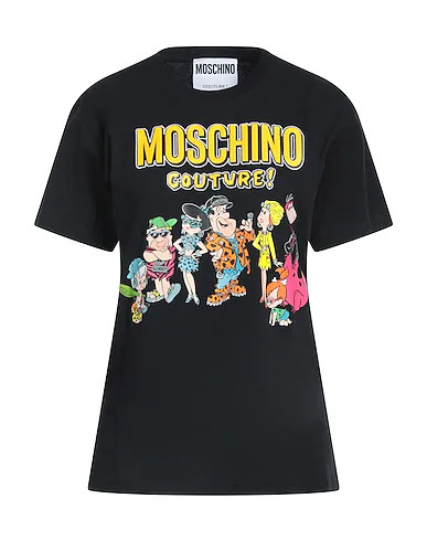 MOSCHINO COUTURE + THE FLINTSTONES | Black Women‘s T-shirt  | YOOX | YOOX (US)