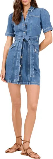 Belted Denim Mini Shirtdress | Nordstrom