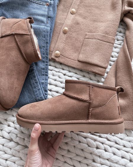 Ugg mini classic fully stocked! These can be worn with all types of pants or joggers.

#LTKSeasonal #LTKshoecrush #LTKstyletip