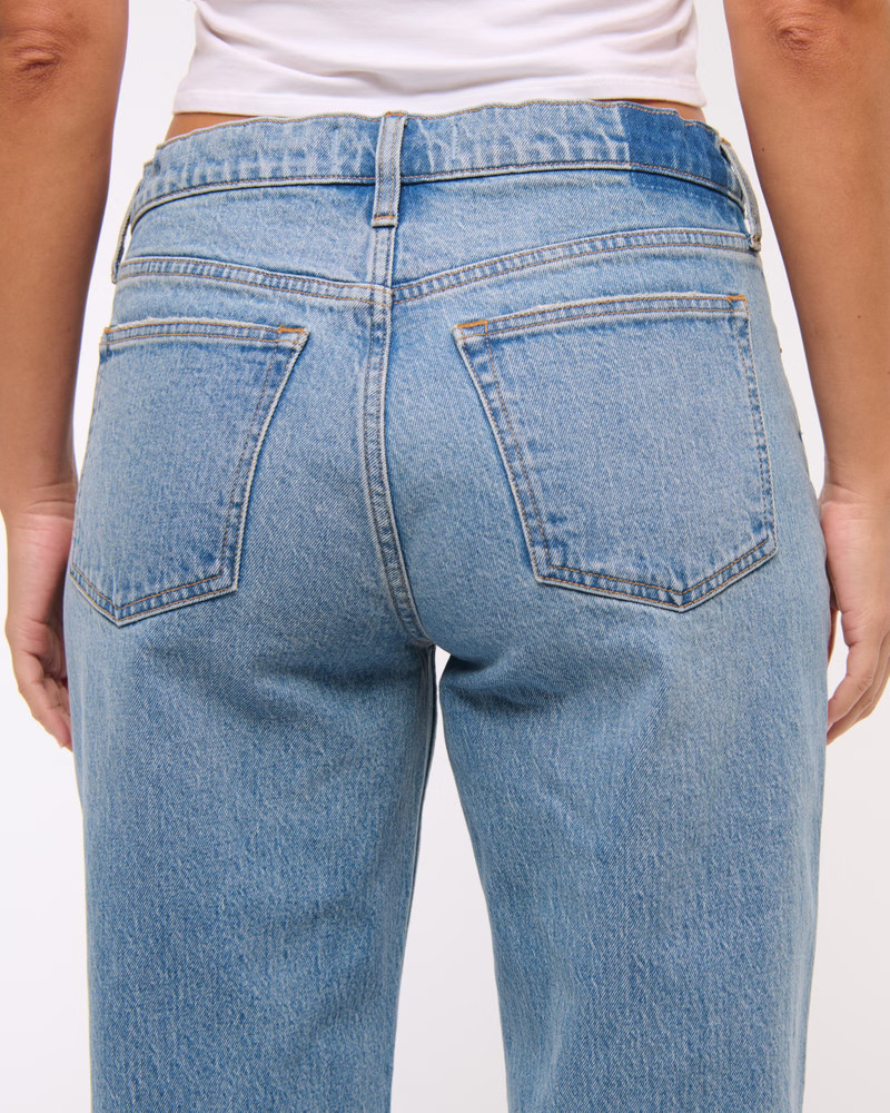 Curve Love Low Rise Baggy Jean | Abercrombie & Fitch (US)