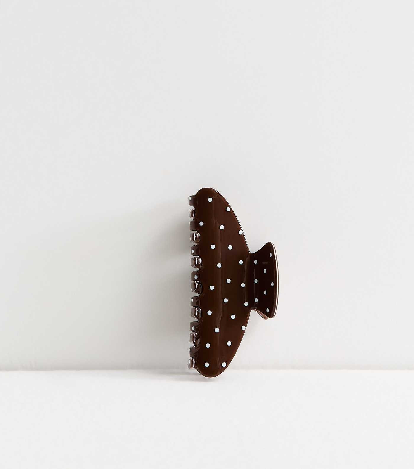 Brown Polka Dot Hair Claw Clip | New Look | New Look (UK)