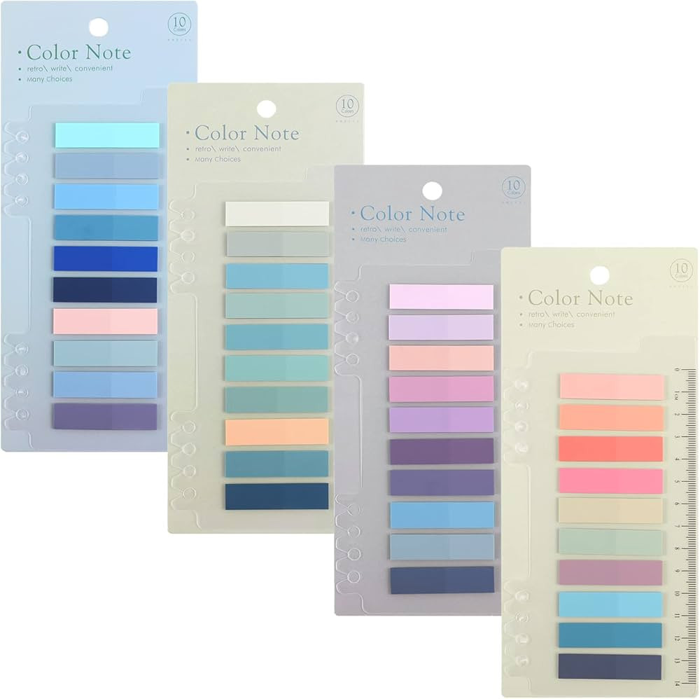 800 Pcs Sticky Tabs, Book Annotation Kit Pastel Tabs Page Revision Stationery, Repositionable Fil... | Amazon (UK)