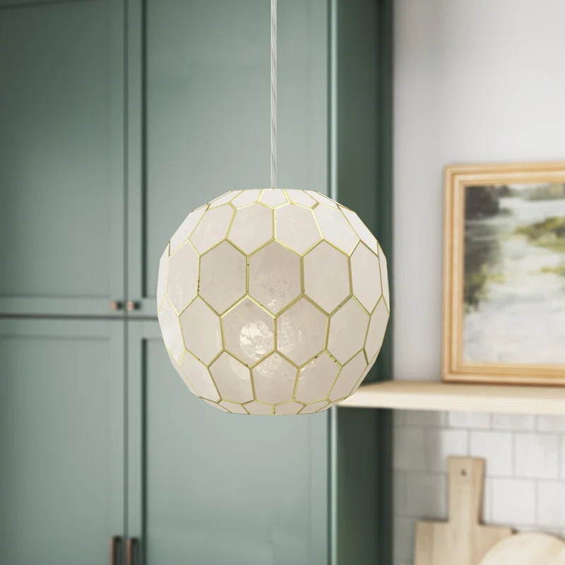 Olwen Capiz Pendant | Wayfair North America