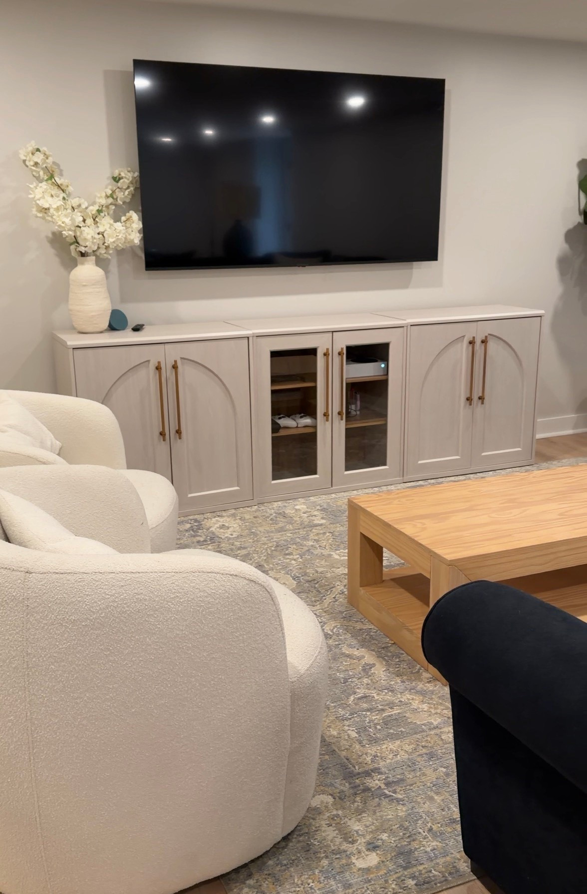 These storage cabinets give serious high end vibes but are actually from Amazon! Perfect for hiding clutter!

#LTKHome