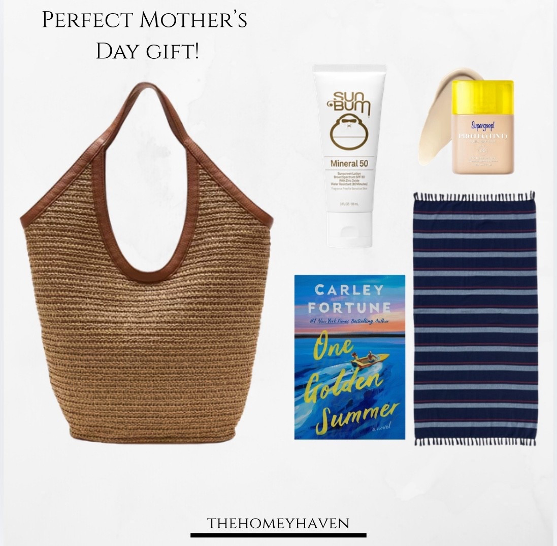 This straw bag is on major sale and the perfect big everyday tote that looks great for lunches and dinners out, but can also lug everything to the beach.. + be great while you’re running errands too! 

Load it up with some summer goodies like sunscreen, a great summer read, beach towel, etc and you have the perfect gift for Mother’s Day!


Mother’s Day gift idea, Mother’s Day gifts, beach towels, raffia bag, date night, summer date night, summer bag, travel bag, travel outfits, spring outfits, summer outfits, mineral sun block, tinted sunscreen for face, beach reads, books, summer, outdoors, summer outfits, dresses, jean shorts, home decor, home 

#LTKSaleAlert #LTKTravel #LTKMothersDay