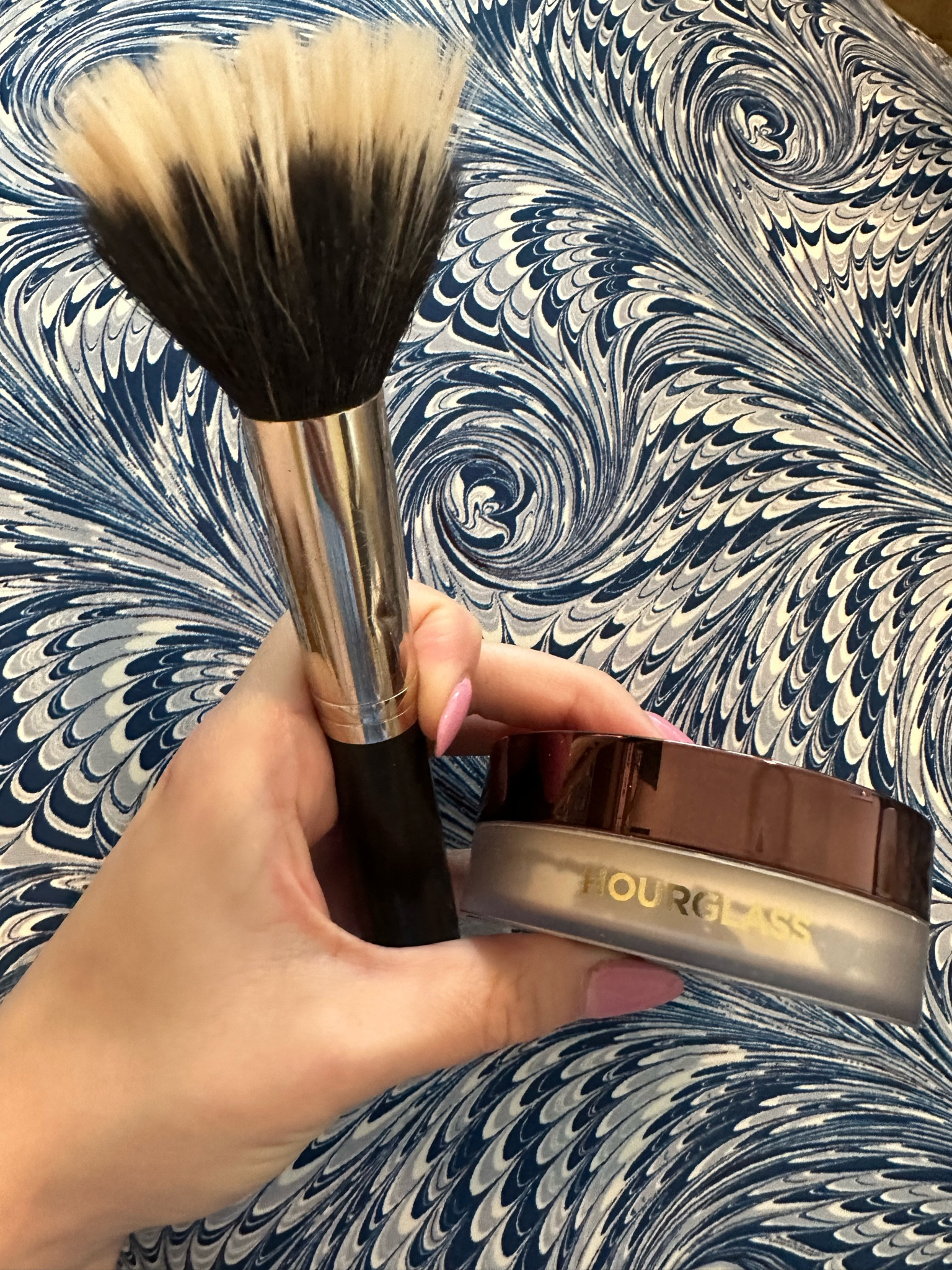 When I went to get a setting powder they were out of Bobbi brown’s so I bought the hour glass version instead and I have been very pleased! It’s light and helps my make up stay on. This brush I have also had forever so I linked a similar one for you to shop! 

#LTKbeauty