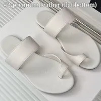 10A Premium Leather Slippers with Flat Bottom Fashion Womne's Cat Heel Sandals with Square Toe Ch... | DHGate