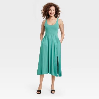 Women's Midi Ballet Dress - A New Day™ Teal XL | Target