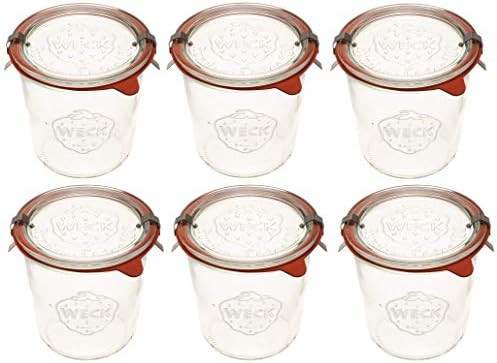 Weck 742 Mold Jar - .5 Liter, Set of 6 | Amazon (US)