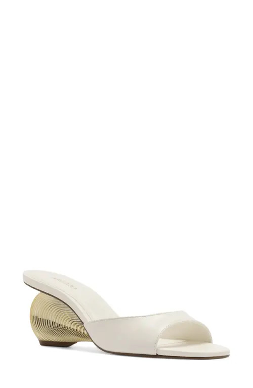 Arezzo Leona Wedge Slide Sandal in Crema White at Nordstrom, Size 8.5 | Nordstrom
