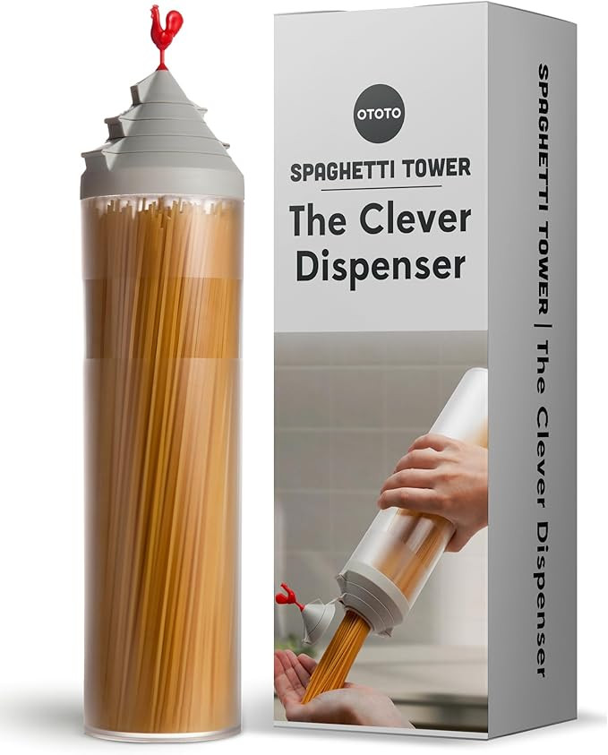 Spaghetti Tower by OTOTO - Noodle Container, Kitchen Must Haves Pasta Containers for Pantry, Fun ... | Amazon (US)