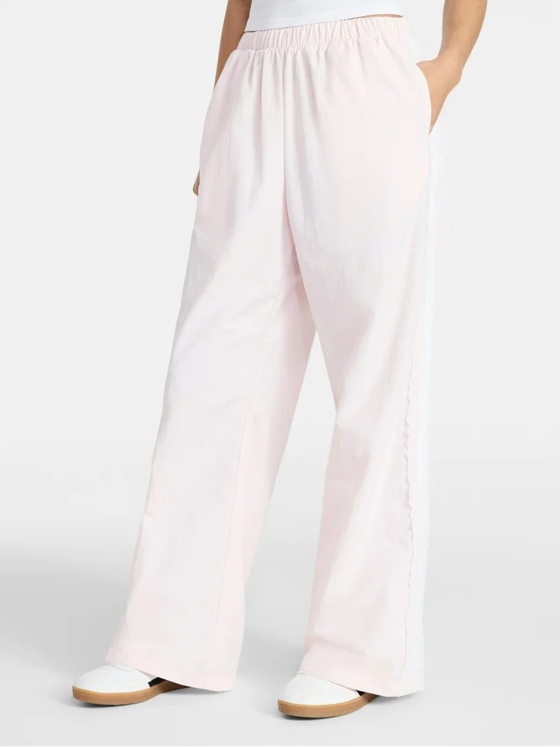 No Boundaries Lace Side Stripe Track Pants, 30.5'' Inseam, Women's XXS-XXL | Walmart (US)