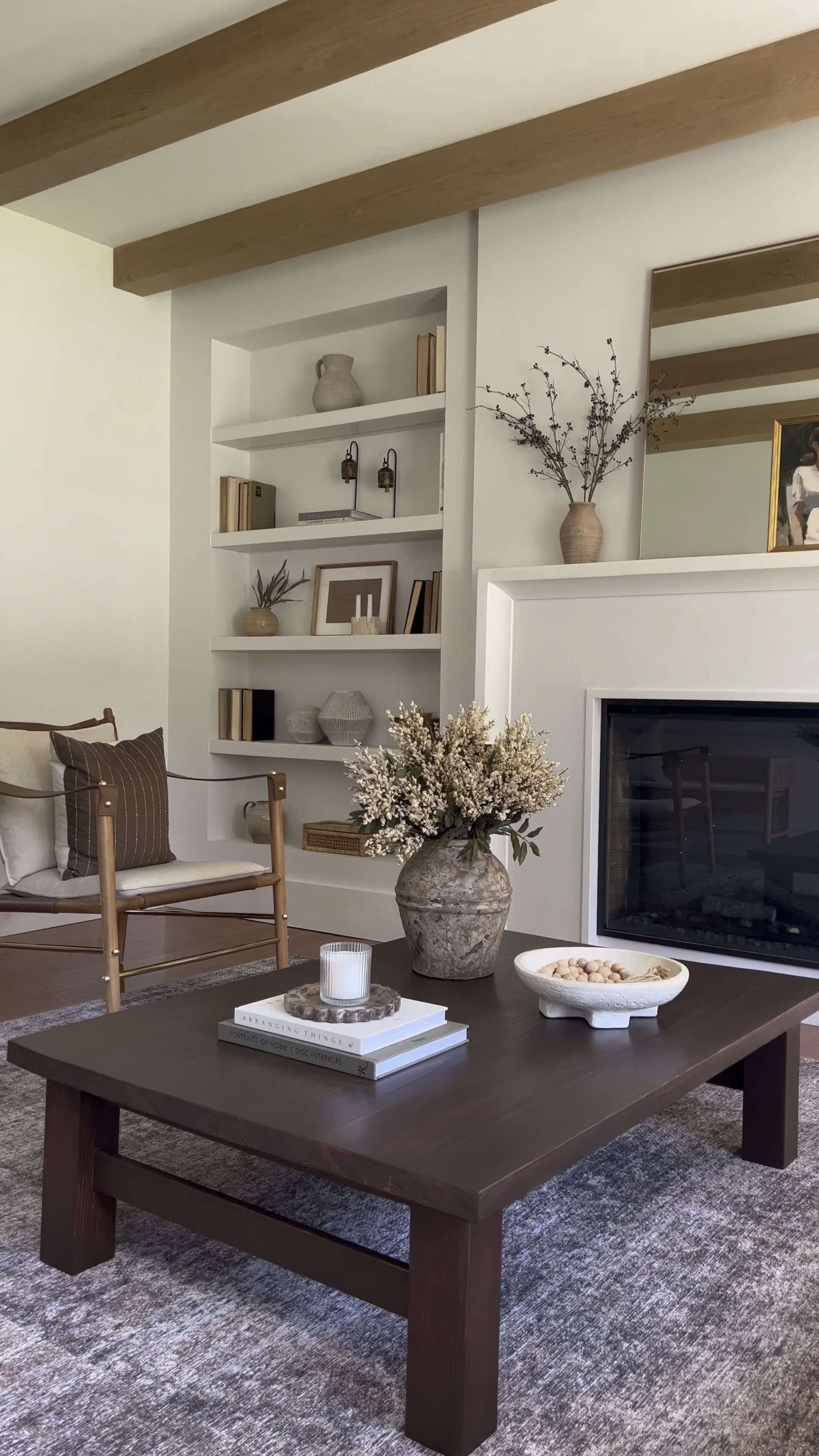 Fall decor, vintage vase, bells, marble bowl 