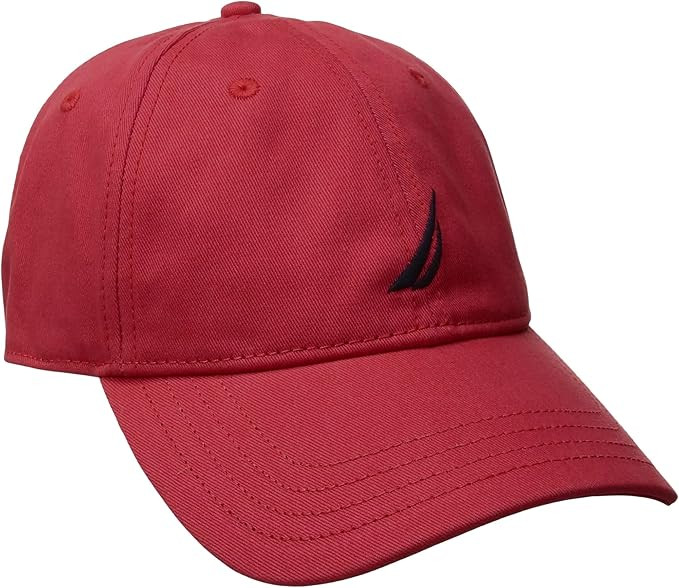 Nautica Men's Classic Logo Adjustable Baseball Cap Hat (Rusted Hull, One Size) | Amazon (US)