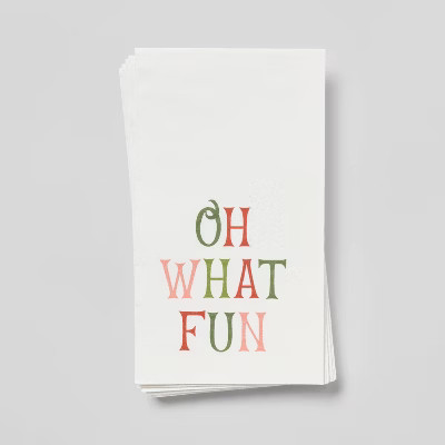 16ct Paper Oh What Fun Dinner Napkins - Threshold™ | Target