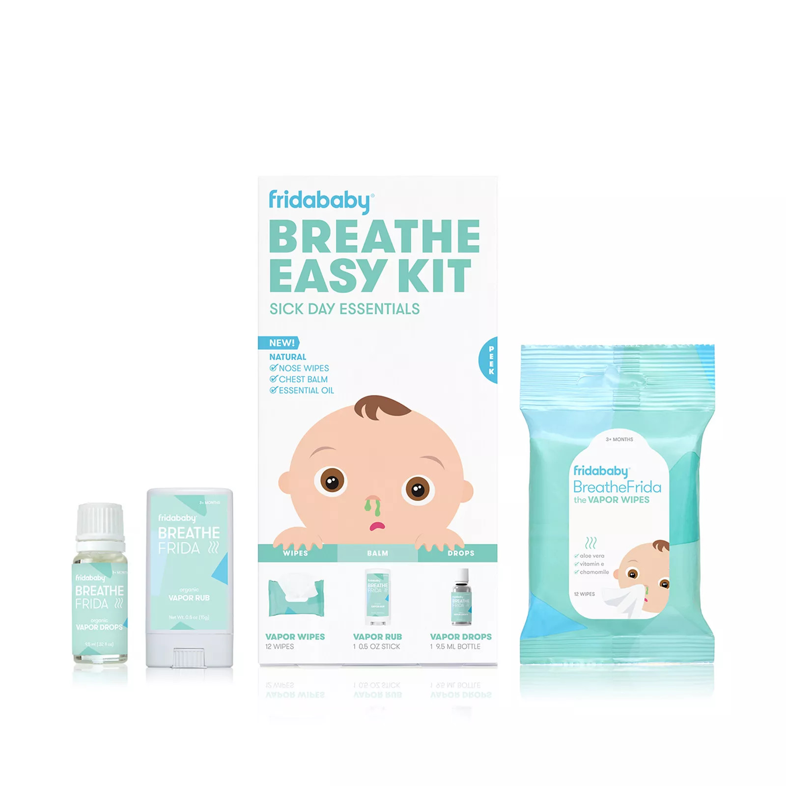Frida Baby Breathe Easy Kit Sick Day Essentials, White | Kohl's