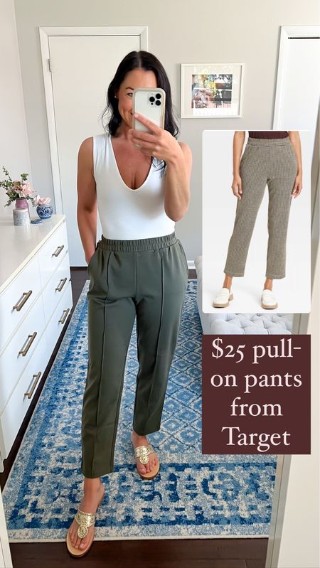 UPDATE: on sale for $20!! Pull-on pants from Target with 6 color/print options including a cute brown houndstooth and a grey herringbone, perfect for fall! Would make a wonderful teacher outfit or women’s workwear piece. Super comfy, XS-4X, I thought they ran a little big. I am wearing a S, but need to size down to XS.

Target style, workwear, affordable, sale, teacher, mom outfit, casual, comfy #targetstyle #workwear #teacher #teacheroutfit #momstyle 

#LTKunder50 #LTKBacktoSchool #LTKworkwear
