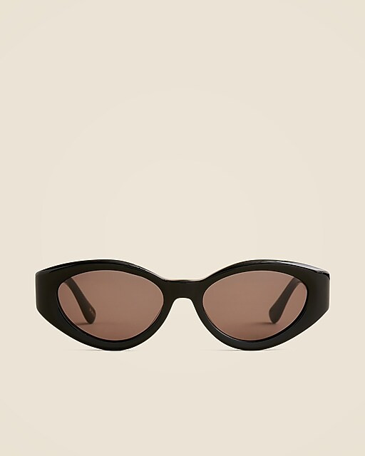Beveled oval sunglasses | J. Crew US