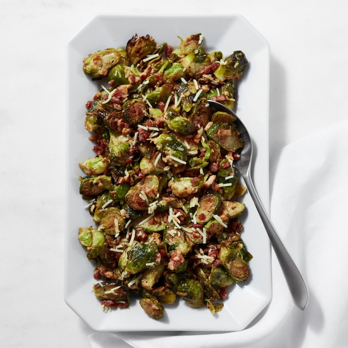 Williams Sonoma Cheesy Brussels Sprouts with Pancetta, Set of 2 | Williams-Sonoma