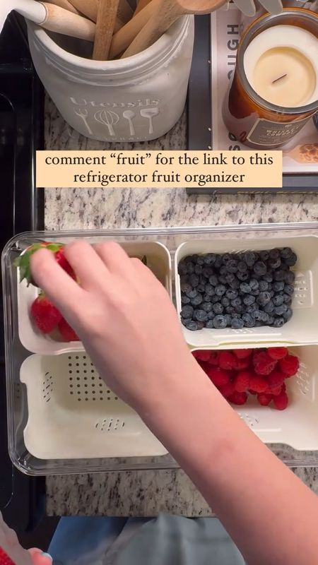 Hey mamas! Are you tired of fruit getting lost in the fridge? Say hello to your new best friend: this refrigerator fruit organizer!🍓 Keep those healthy snacks front and center so it’s easy to grab and go.
🫐

#LTKFamily #LTKKids #LTKHome